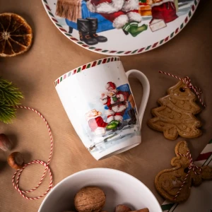 Kubek świąteczny List do Mikołaja porcelanowy 350 ml Dek.C