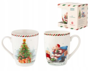 Kubek świąteczny List do Mikołaja porcelanowy 400 ml Baryłka