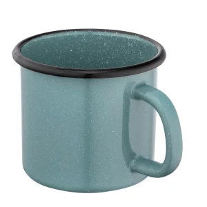 KUBEK EMALIOWANY 0.45L ŚR.9CM WYS.9CM SZAŁWIOWY N