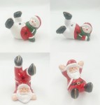 Figurka ceramiczna świąteczna z LED 11 cm