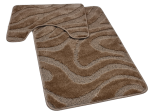 Dywanik łazienkowy 2-częściowy 80x50 cm kolor Camel – Magnum Wenus
