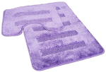 Dywanik łazienkowy 2-częściowy z wycięciem pod toaletę Selection Roma lawenda 50x80 cm