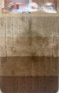 Dywanik łazienkowy SELECTION CITY 50×80 brązowo-beżowy gradient – miękki, puszysty, Javo