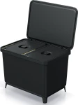 Kosz do segregacji Systema 2x23 L – czarny, nowoczesny i elegancki