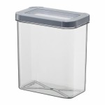 Pojemnik kuchenny 1,8 L Ambition Optimo z szarą pokrywką, przezroczysty