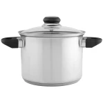 Garnek wysoki Emilio 3,3 L z pokrywą – stal nierdzewna