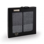 Komplet ręczników Zwoltex Hologram grafitowy 50x90 i 70x140