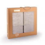 Komplet ręczników Zwoltex ARTDECO jasny beż 50x90 + 70x140 cm