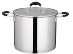 Garnek wysoki ze stali nierdzewnej 13 L z pokrywką Tower