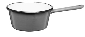 Rondel emaliowany 16 cm 1,0L szary GORDON Galicja – na indukcję i gaz