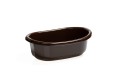 Brązowa miska owalna 12 l plastikowa Jagieło