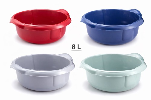 miska kuchenna 8 l w różnych kolorach, praktyczna plastikowa z uchwytami