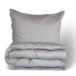 Pościel bawełna satynowa GOLD LINE 160 x 200 cm szara