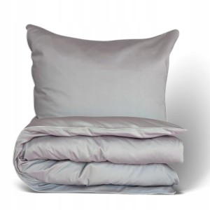 Pościel bawełna satynowa GOLD LINE 160 x 200 cm szara