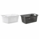 Kosz do magla i przenoszenia prania Branq Cotton 30 L – biały / ciemnoszary