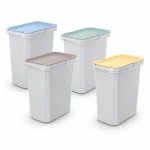 Zestaw koszy do segregacji Systema 4x12 l popielaty Keden