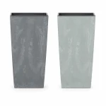 Donica wysoka Urbi Square Beton Effect 50 cm z wkładem | Prosperplast
