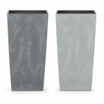 Donica wysoka 55 cm kwadratowa Urbi Square Beton Effect Prosperplast