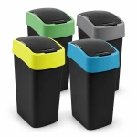 Kosz na śmieci Curver Flip Bin 45 L czarny – różne kolory pokryw