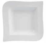 Talerz głęboki do zupy Ambition Fala 22 cm – porcelanowy 