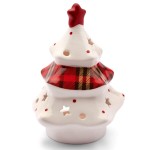 Świecznik ceramiczny choinka tealight 19,2cm