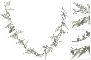 Girlanda brokatowa 180 cm 