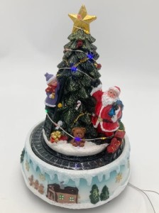 Scenka pozytywka świąteczna Led ruchoma 22cm