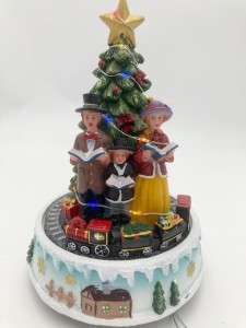 Scenka pozytywka świąteczna Led ruchoma 22cm