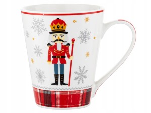 Kubek porcelanowy Christmas dziadek do orzechów 380ml