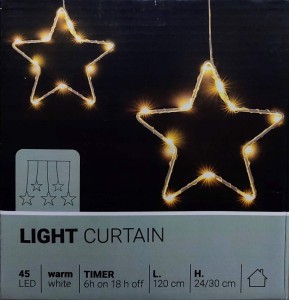 Kurtyna gwiazdki 120cm oświetlenie Led