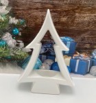 Choinka porcelanowa  świecznik tealight 21cm